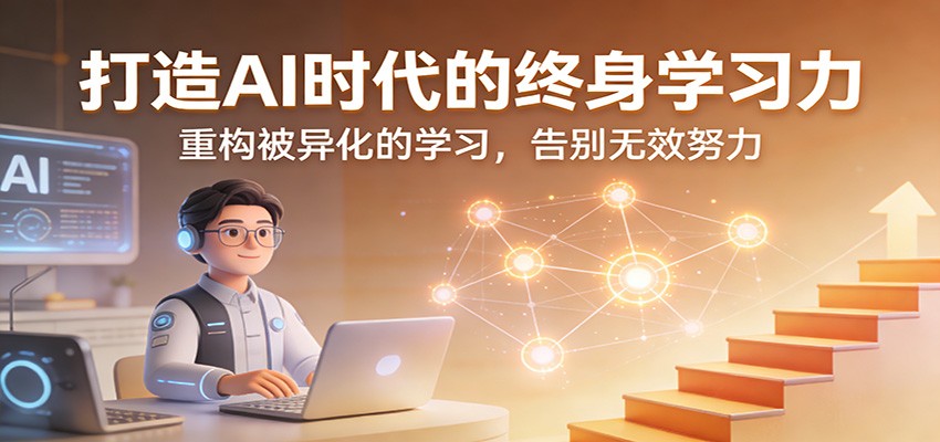 打造AI时代的终身学习力：重构被异化的学习，告别无效努力-鸿雁学习网