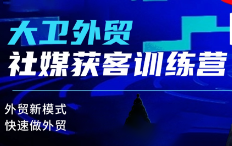 大卫老师·外贸社媒获客独家训练营(更新10月)-鸿雁学习网