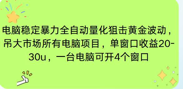 （16737期）电脑EA策略挂机项目单窗口收益20-30u，单电脑可挂5-10个窗口收益稳健4位数-鸿雁学习网