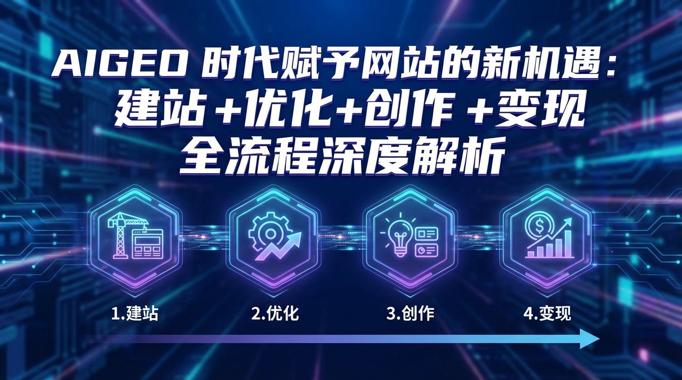 AIGEO+时代赋予网站的新机遇：建站+优化+创作+变现+全流程深度解析-鸿雁学习网
