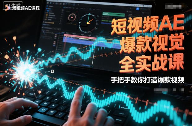 短视频AE爆款视觉全实战课，手把手教你打造爆款视频-鸿雁学习网