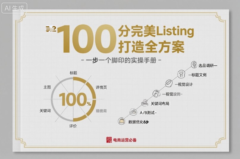 100分完美Listing打造全方案，想要完美listing必须是需要一步一个脚印的-鸿雁学习网