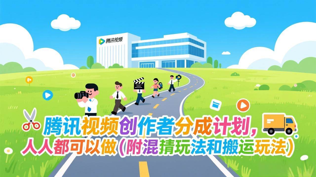 （17137期）腾讯视频创作者分成计划，人人都可以做（附混剪玩法和搬运玩法）-鸿雁学习网