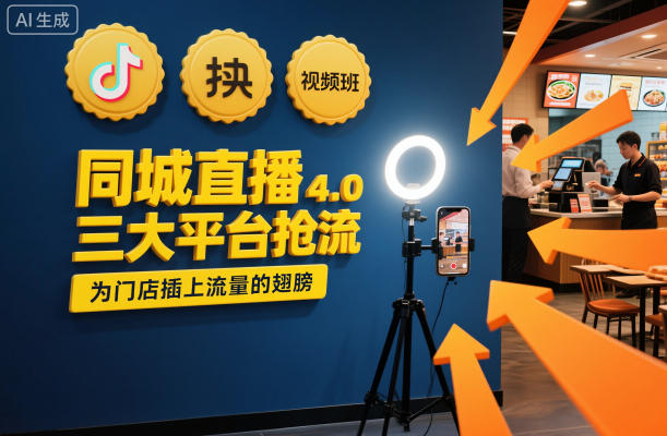 同城直播实操班4.0，三大平台抢流，为门店插上流量的翅膀-鸿雁学习网