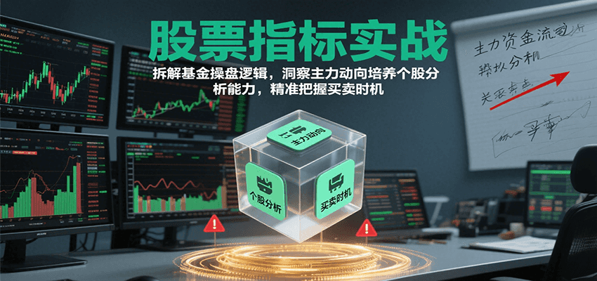 股票指标实战,基金操盘逻辑拆解,洞察主力动向培养个股分析能力把握买卖时机(更新)-鸿雁学习网