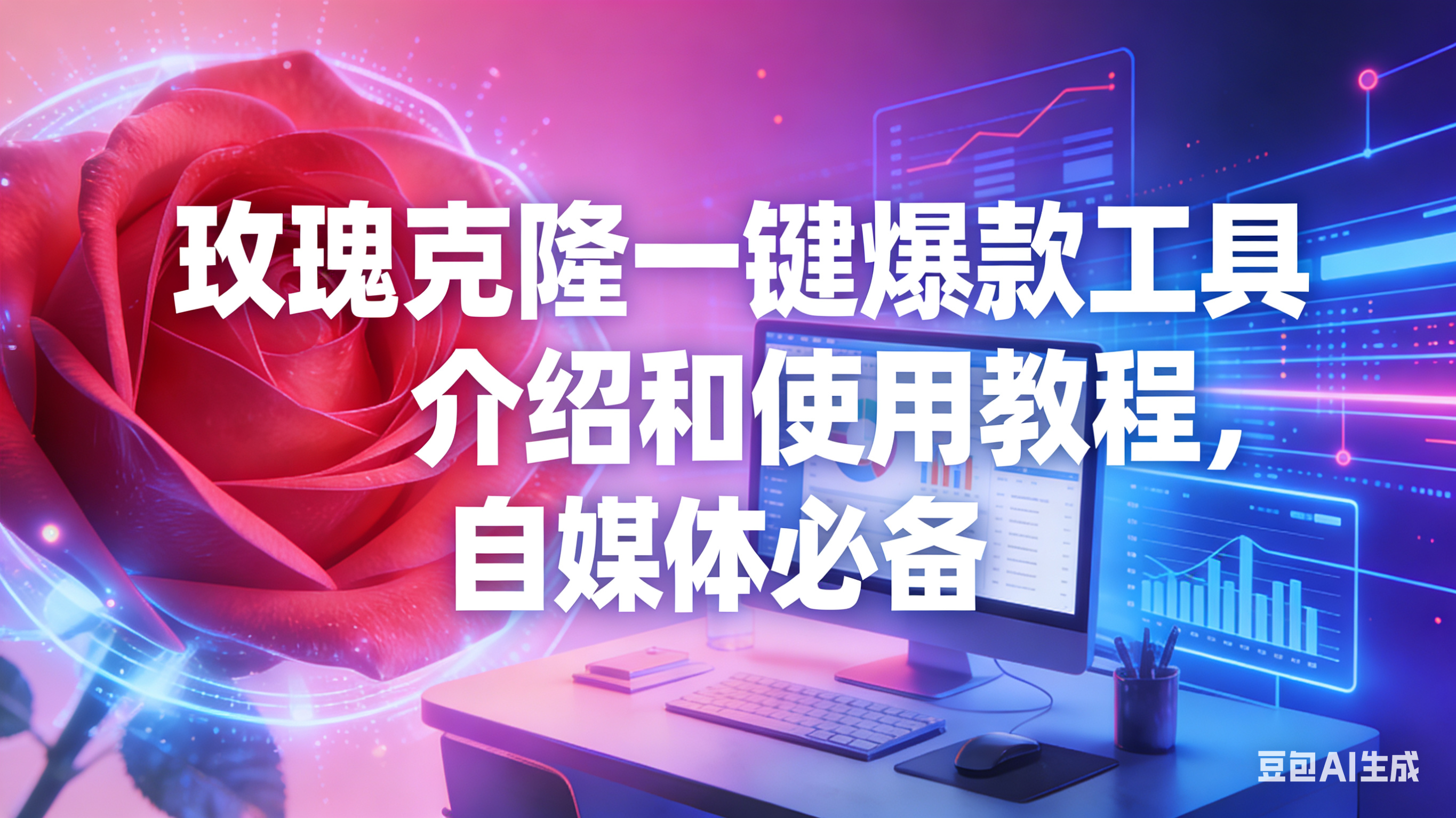 （16772期）玫瑰克隆工具，自媒体必备，一键爆款工具详细介绍和使用教程-鸿雁学习网