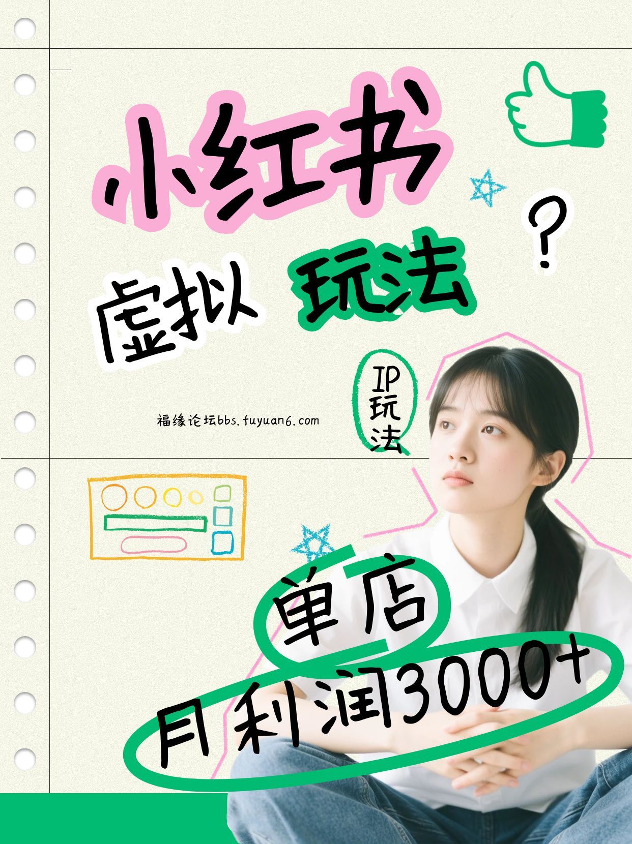 小红书虚拟玩法（铺货流和单品玩法），单店月利润3000+，IP打法+原创商品（0违规）-鸿雁学习网