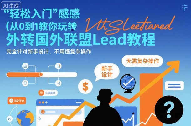 国外联盟賺美刀项目,从0到1教你玩转国外联盟Lead教程,纯新手可操作性100%-鸿雁学习网