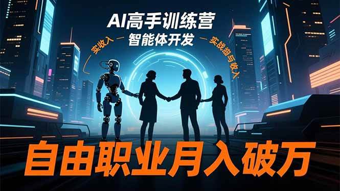 （16602期）AI高手训练营3.0，ChatGPT，Midjourney，智能体开发，自由职业月入破万-鸿雁学习网