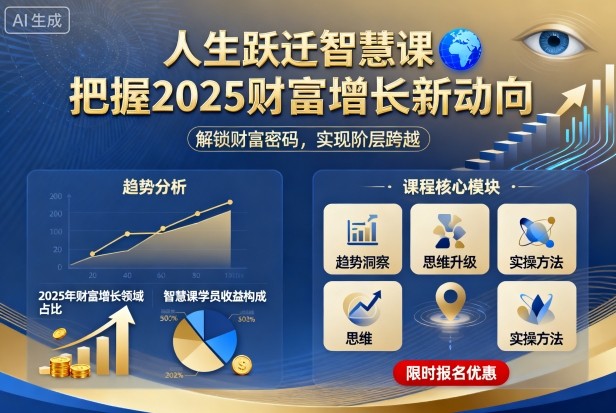 人生跃迁智慧课，把据2025财富增长新动向-鸿雁学习网