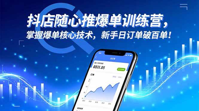 （16526期）抖店随心推爆单训练营，掌握爆单核心技术，新手日订单破百单！-鸿雁学习网