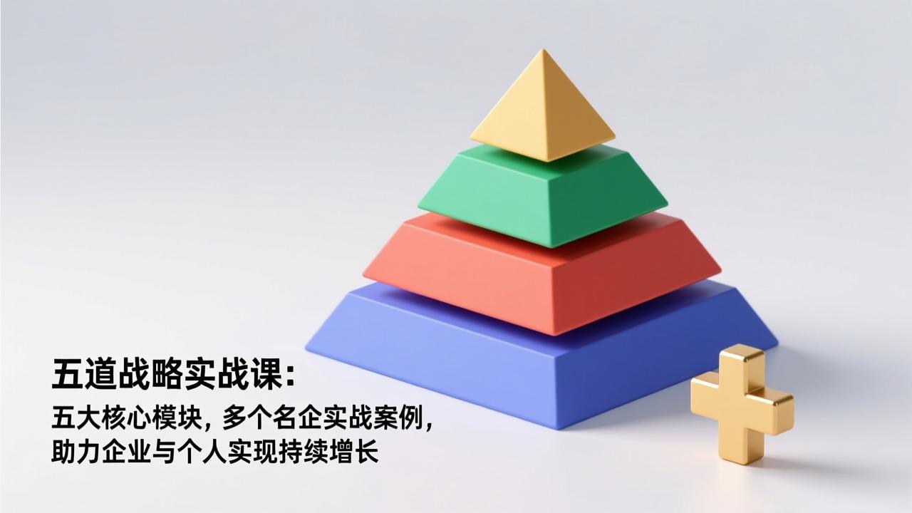 五道战略实战课：五大核心模块，多个名企实战案例，助力企业与个人实现持续增长-鸿雁学习网