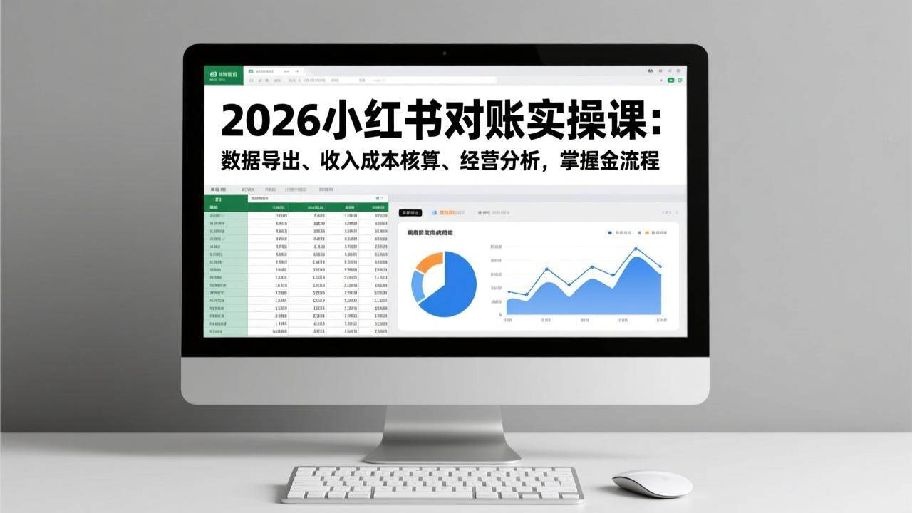 (17071期)2026小红书对账实操课:数据导出、收入成本核算、经营分析,掌握全流程 (17071期)2026小红书对账实操课:数据导出、收入成本核算、经营分析,掌握全流程