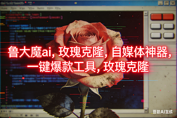 (16971期)ai鲁大魔,自媒体必备的软件,玫瑰克隆神器,一键爆款,详细教程-鸿雁学习网