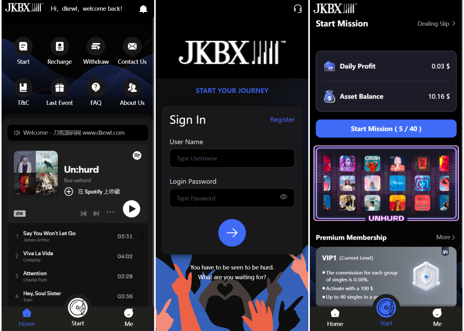 JKBX海外音乐抢单系统源码 Thinkphp框架 附教程-鸿雁学习网