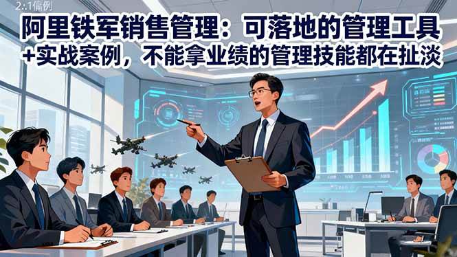 （16436期）阿里铁军销售管理：可落地的管理工具+实战案例，不能拿业绩的管理都在扯淡-鸿雁学习网