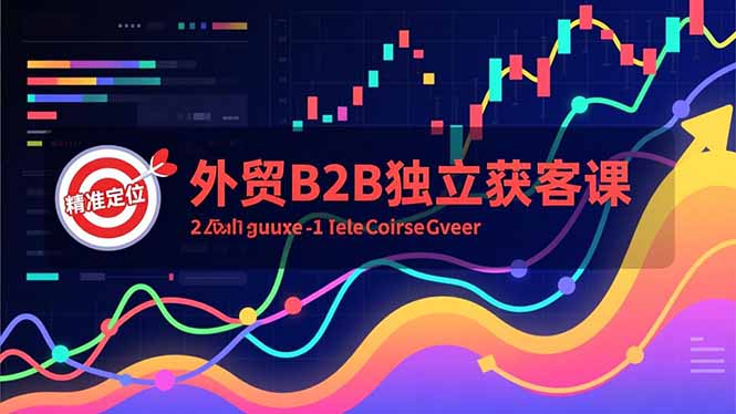 外贸B2B独立获客课，Facebook主页搭建、消息互动广告、精准定位，打造高询盘系统-鸿雁学习网