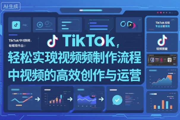 TikTok中视频制做流程，轻松实现Tk中视频的高效创作与运营-鸿雁学习网