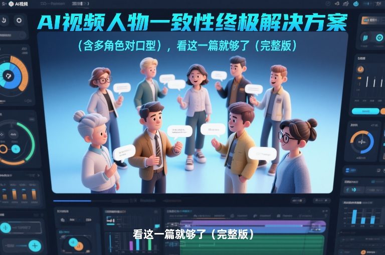 AI视频人物一致性终极解决方案(含多角色对口型)，看这一篇就够了(完整版)-鸿雁学习网