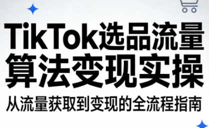 TikTok选品流量算法变现实操-鸿雁学习网