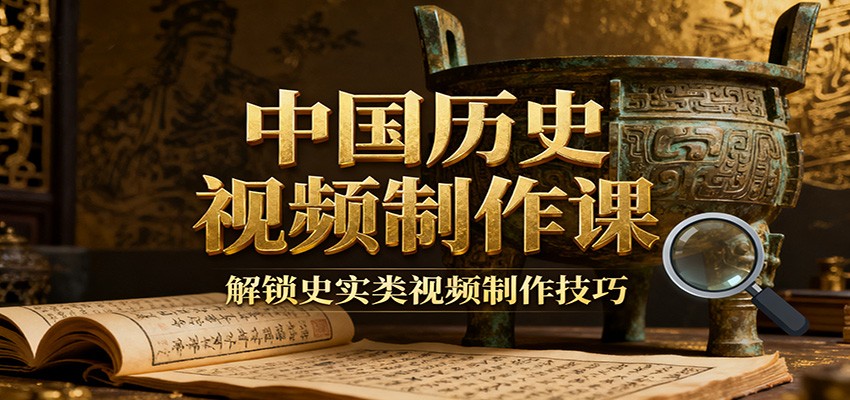 中国历史视频制作课：疆域地图集+参考文案+练习素材，解锁史实类视频制作技巧-鸿雁学习网