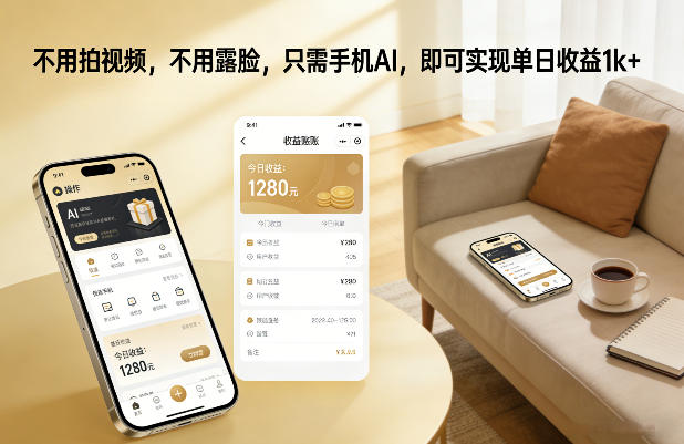 不用拍视频，不用露脸，只需手机AI，即可实现单日收益1k+【揭秘】-鸿雁学习网