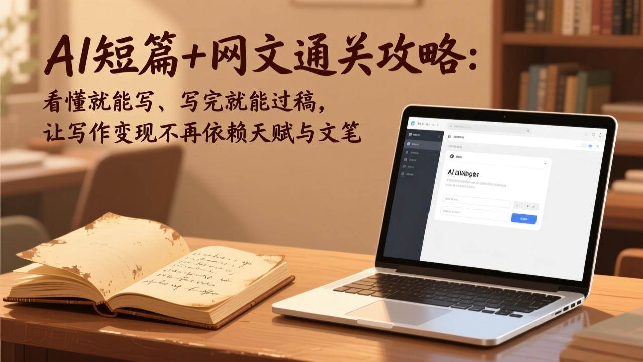 （17515期）AI短篇+网文通关攻略：看懂就能写、写完就能过稿，让写作变现不再依赖天赋与文笔-鸿雁学习网