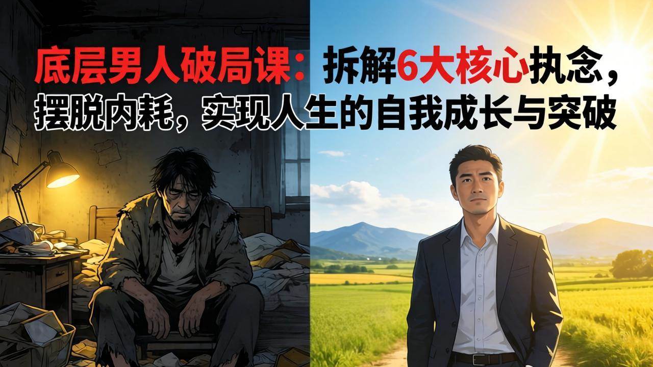 （17747期）付费文章：底层男人破局课：拆解 6 大核心执念，摆脱内耗，实现人生的自我成长与突破-鸿雁学习网