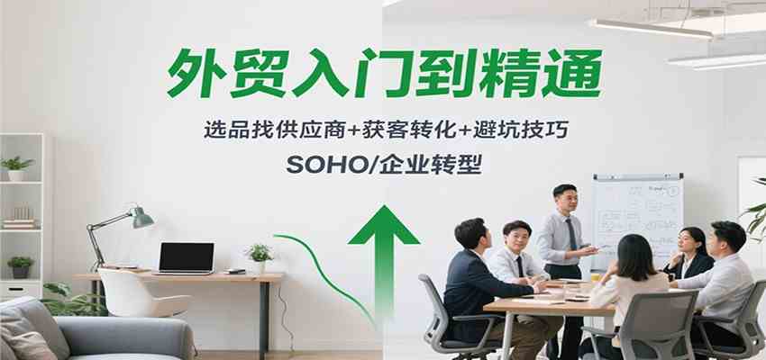 外贸入门到精通，选品找供应商+获客转化+避坑技巧，SOHO/企业转型-鸿雁学习网