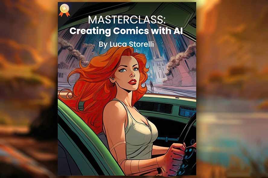 Midjourney AI漫画创作课，脚本构思、人物设计、排版合成，零基础创作完整漫画或系列插画