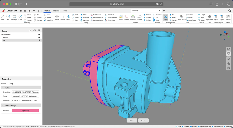 Chili3D(开源在线3D CAD建模网页版源码)-鸿雁学习网