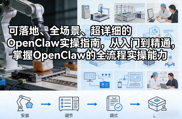 可落地、全场景、超详细的OpenClaw实操指南，从入门到精通，掌握OpenClaw的全流程实操能力-鸿雁学习网