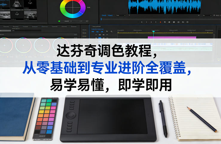 达芬奇调色教程，从零基础到专业进阶全覆盖，易学易懂，即学即用-鸿雁学习网