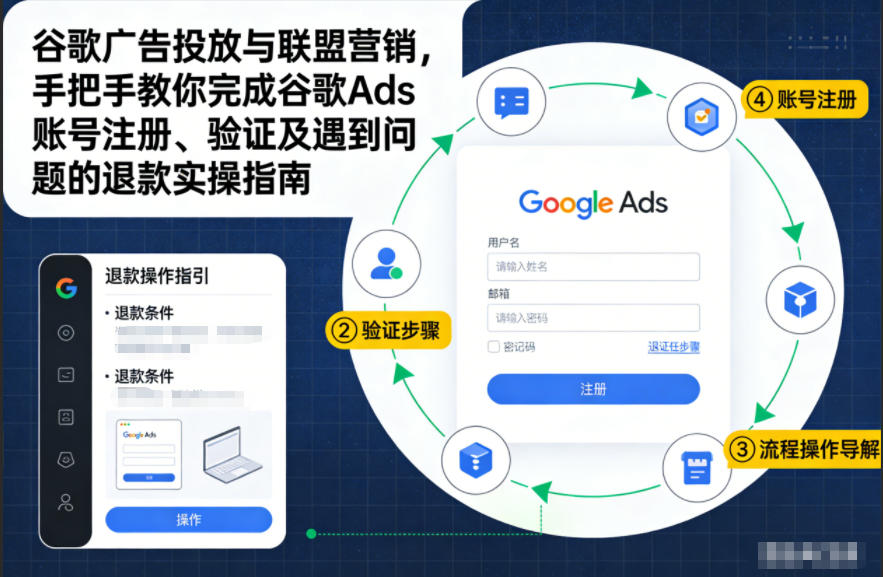 谷歌广告投放与联盟营销,手把手教你完成谷歌Ads账号注册、验证及遇到问题的退款实操指南 谷歌广告投放与联盟营销,手把手教你完成谷歌Ads账号注册、验证及遇到问题的退款实操指南