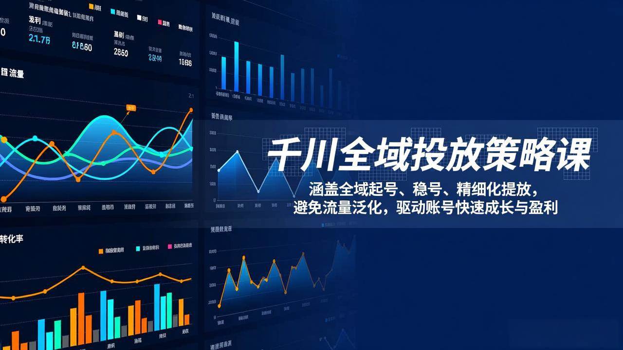 （17285期）千川全域投放策略课：涵盖全域起号、稳号、精细化投放，避免流量泛化，驱动账号快速成长与盈利-鸿雁学习网