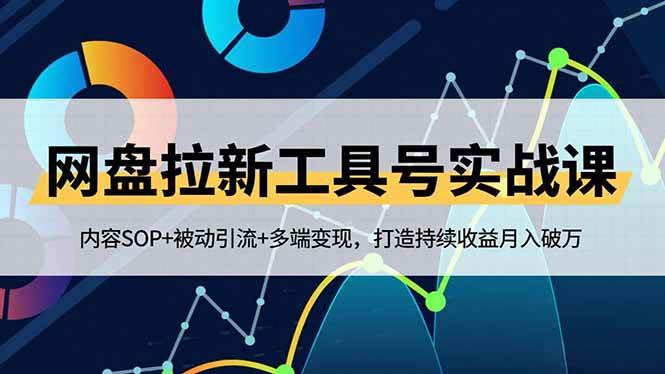 （16687期）网盘拉新工具号实战课，内容SOP+被动引流+多端变现，打造持续收益月入破万-鸿雁学习网
