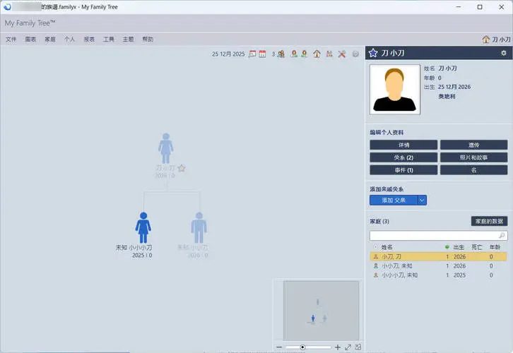 族谱制作工具My Family Tree v16.0.0.0绿色版-鸿雁学习网