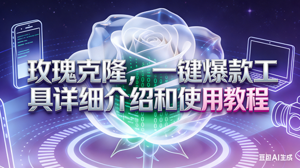 （17407期）玫瑰克隆工具，ai鲁大魔，自媒体必备神器，一键爆款神器，详细教程。-鸿雁学习网