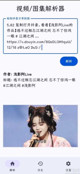 抖音解析器v1.0免费版-鸿雁学习网