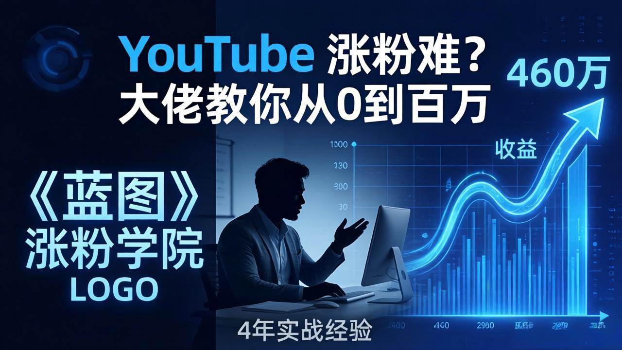 （17836期）YouTube 涨粉难？《蓝图涨粉学院》：4 年赚 460 万的大佬教策略，从0到百万有路径！-鸿雁学习网