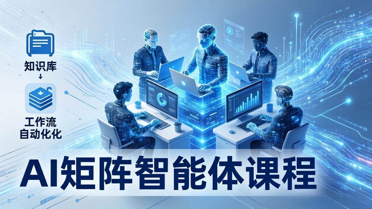（17759期）AI矩阵智能体实战：100个数字员工批量生产内容，文本知识库+工作流自动化全搞定-鸿雁学习网