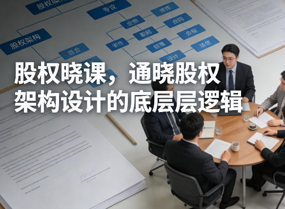 股权晓课，通晓股权架构设计的底层逻辑-鸿雁学习网