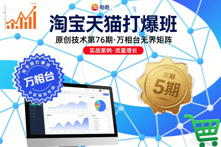 淘宝天猫打爆班原创技术第76期，万相台无界矩阵-鸿雁学习网