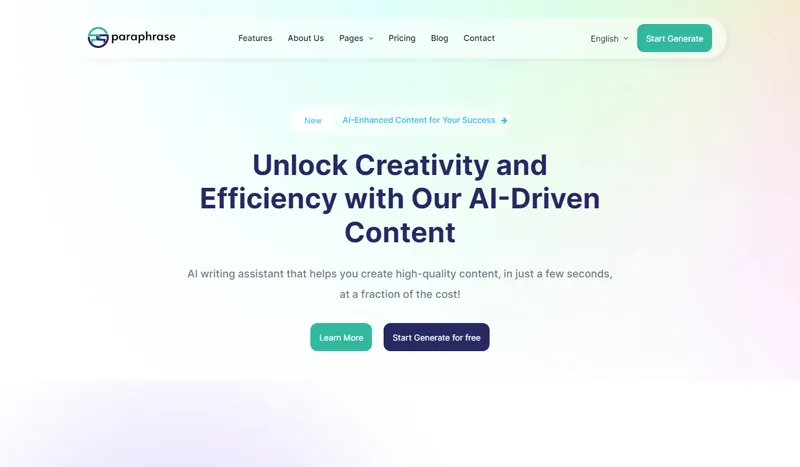 Bootstrap响应式AI写作助手官网源码-鸿雁学习网