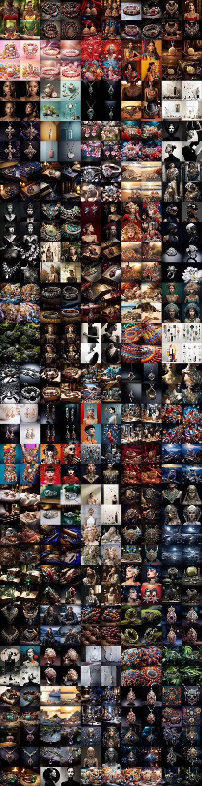 463个Midjourney珠宝摄影提示词：覆盖全品类珠宝，AI设计秒出专业效果