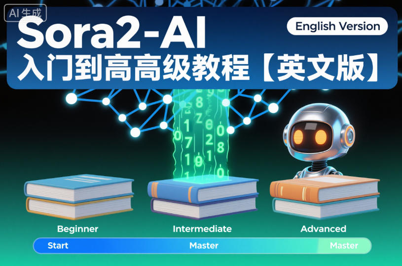 Sora2-AI入门到高级教程【英文版】-鸿雁学习网