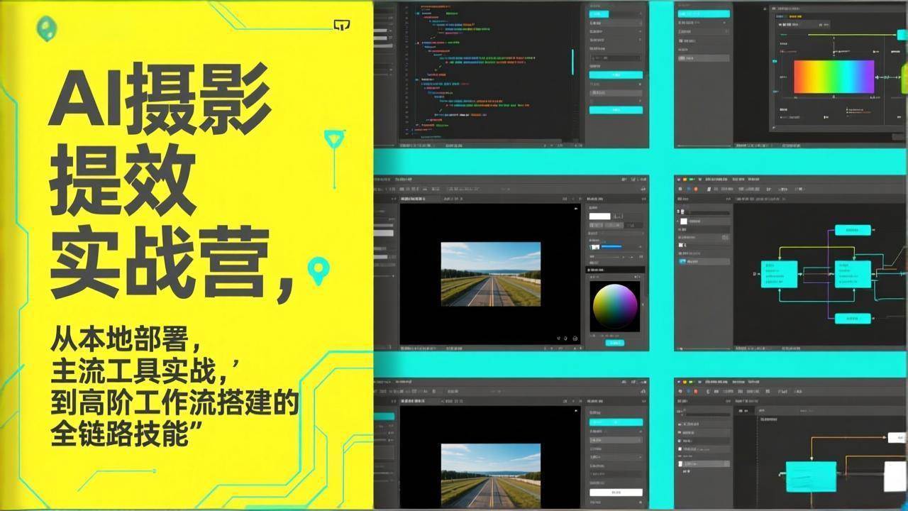 （17393期）AI+摄影提效实战营，从本地部署，主流工具实战，到高阶工作流搭建的全链路技能-鸿雁学习网