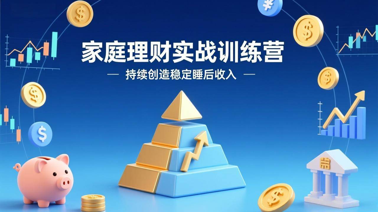 （17486期）家庭理财实战训练营：从0到1建体系，三阶进阶层层递进，助你持续创造稳定睡后收入-鸿雁学习网