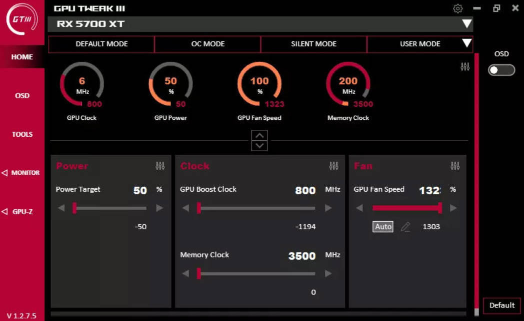 显卡超频GPU Tweak III v2.0.8.5-鸿雁学习网