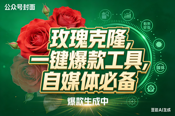 （17813期）玫瑰克隆，ai鲁大魔工具，自媒体必备神器，一键爆款，详细教程。-鸿雁学习网